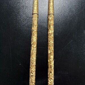 MCMRobson refillable varaflame Gold starburst Decorative Taper gas Candles